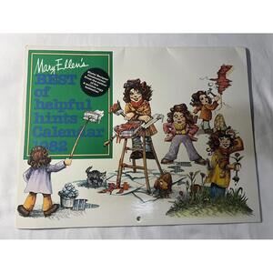1982 Mary Ellen’s Helpful Hints Calendar Money Saver Household Tips Cleaning